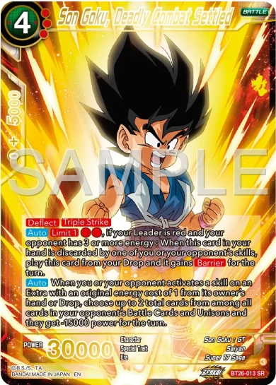 SON GOKU, DEADLY COMBAT SETTLED 