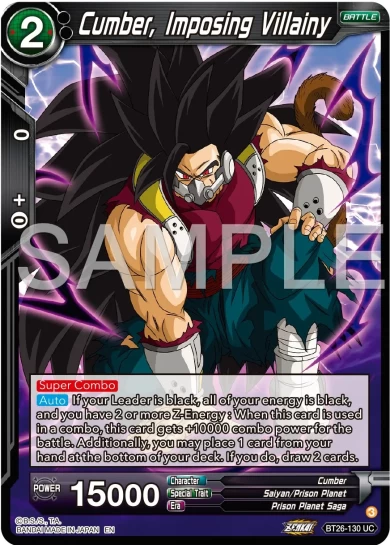 CUMBER, IMPOSING VILLAINY