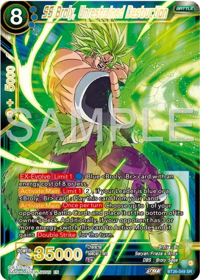 SS BROLY, UNRESTRAINED DESTRUCTION