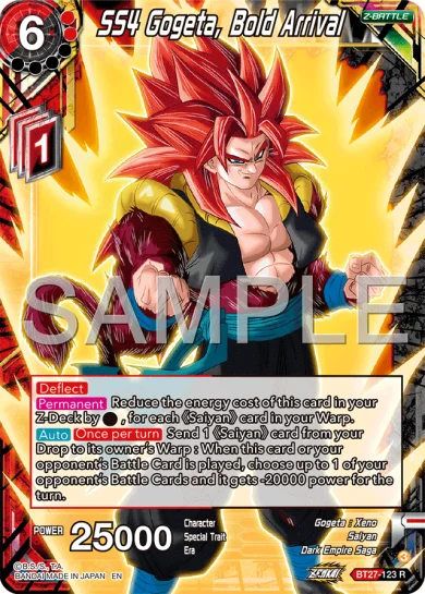 SS4 GOGETA, BOLD ARRIVAL