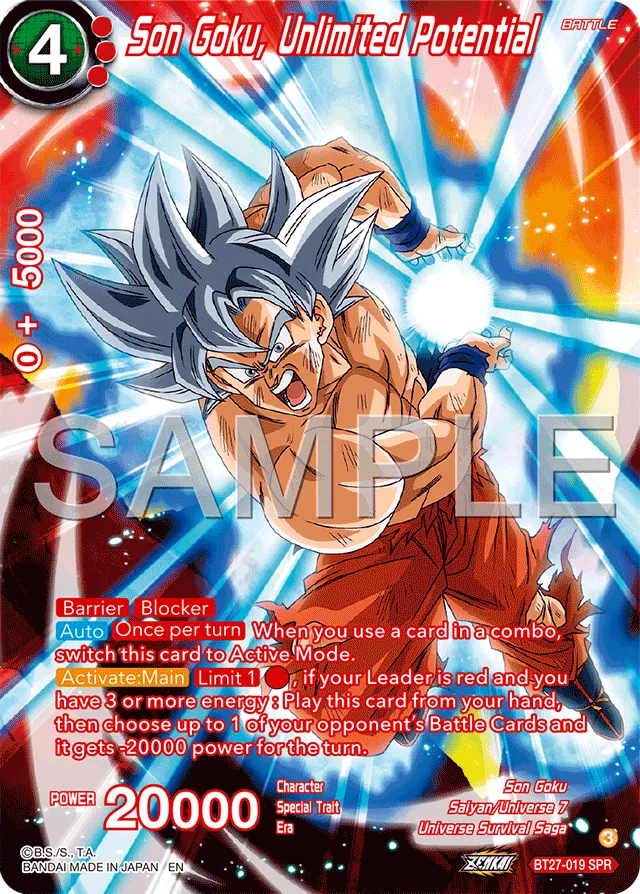 SON GOKU, UNLIMITED POTENTIAL