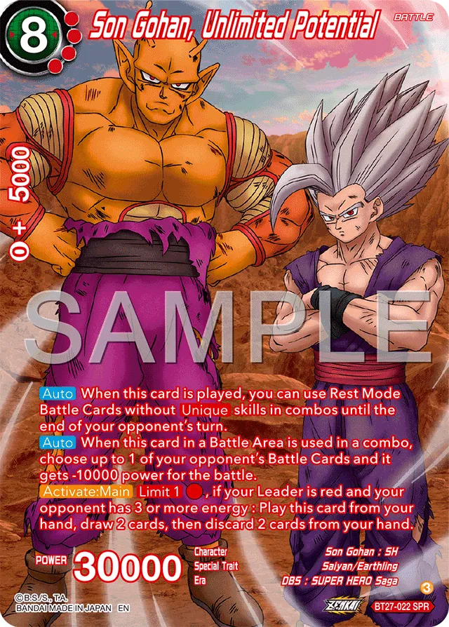 SON GOHAN, UNLIMITED POTENTIAL