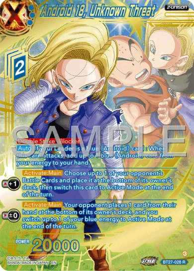 ANDROID 18, UNKNOWN THREAT