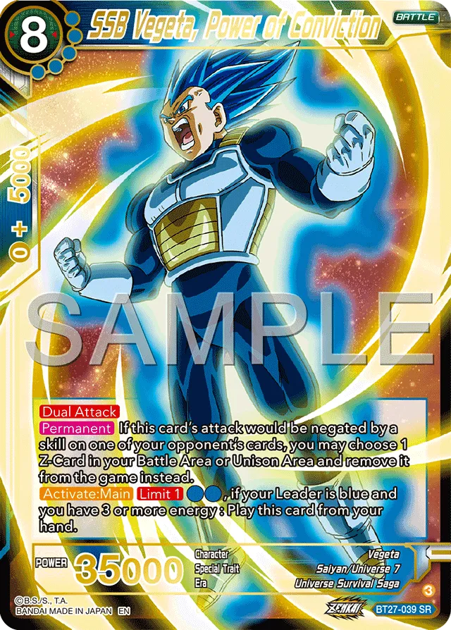SSB VEGETA, POWER OF CONVICTION