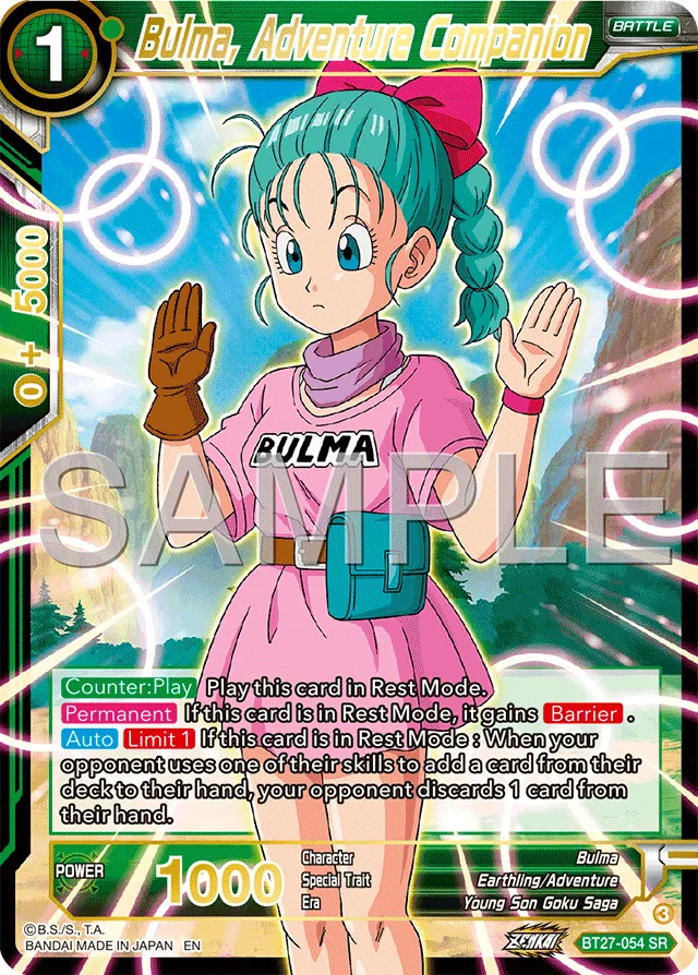 BULMA, ADVENTURE COMPANION