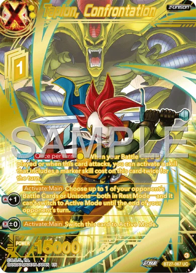 TAPION, CONFRONTATION