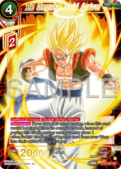 SS GOGETA, BOLD ARRIVAL