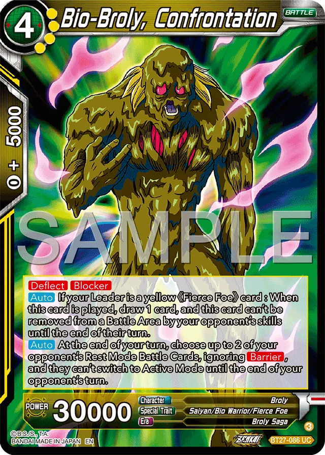 BIO-BROLY, CONFRONTATION