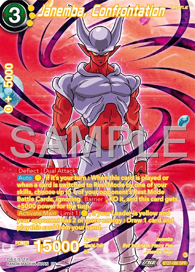 JANEMBA, CONFRONTATION