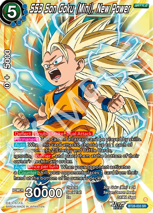 SS3 SON GOKU (MINI), NEW POWER