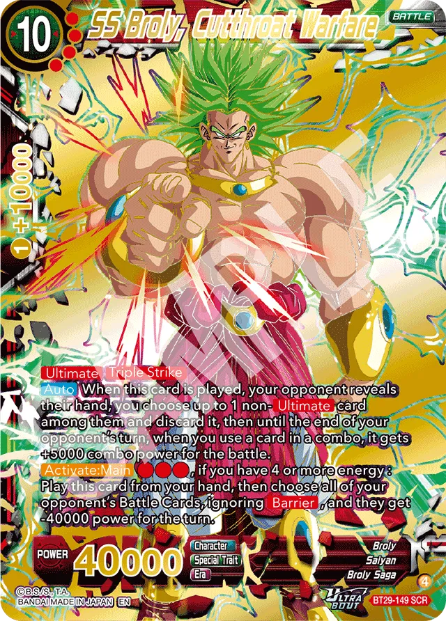 SS BROLY, CUTTHROAT WARFARE
