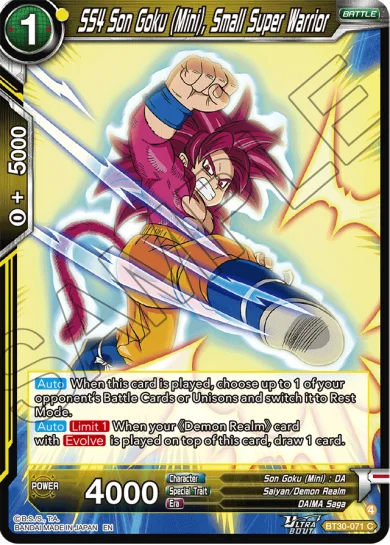 SS4 SON GOKU (MINI), SMALL SUPER WARRIOR