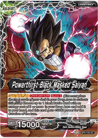 POWERTHIRST BLACK MASKED SAIYAN