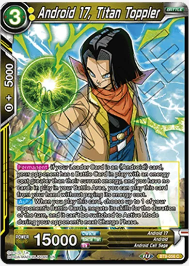 ANDROID 17, TITAN TOPPLER