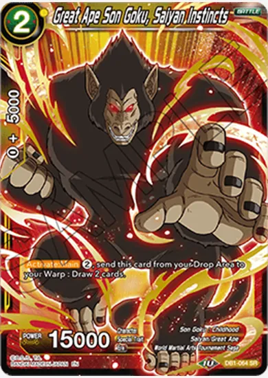 GREAT APE SON GOKU, SAIYAN INSTINCTS