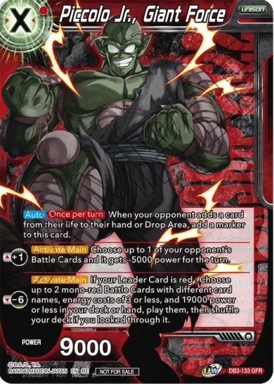 PICCOLO JR., GIANT FORCE