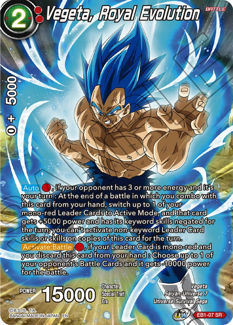 VEGETA, ROYAL EVOLUTION