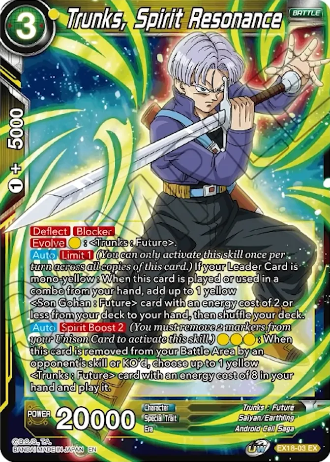 TRUNKS, SPIRIT RESONANCE