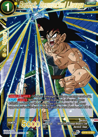 BARDOCK, RESURRECTED LINEAGE