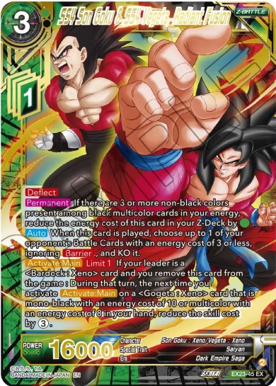 SS4 SON GOKU & SS4 VEGETA, RADIANT FUSION