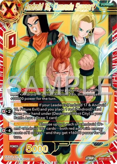 ANDROID 16, COMRADE SUPPORT