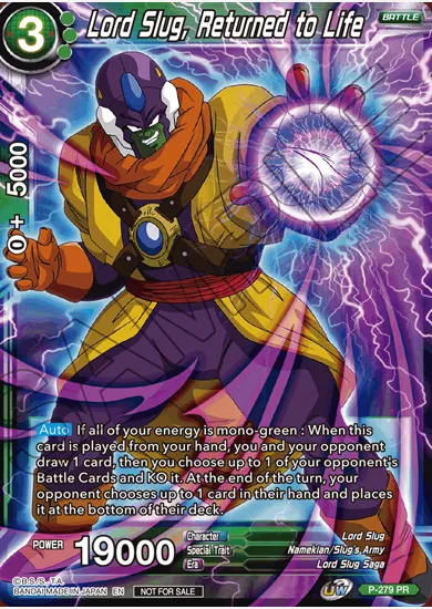 LORD SLUG, RETURNED TO LIFE