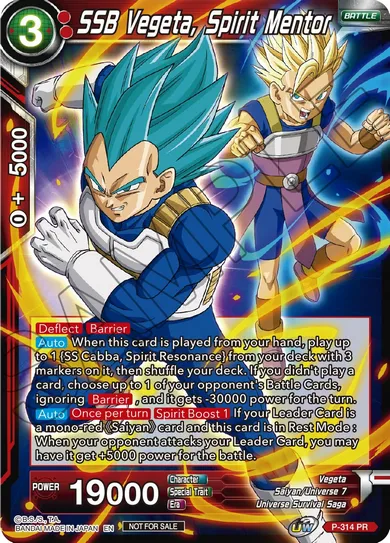 SSB VEGETA, SPIRIT MENTOR