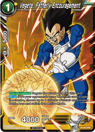 VEGETA, FATHERLY ENCOURAGEMENT