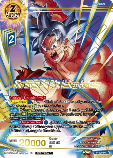ULTRA INSTINCT SON GOKU, LIMITLESS AWAKENING