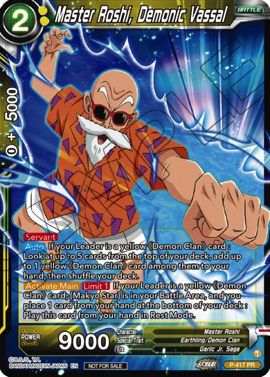 MASTER ROSHI, DEMONIC VASSAL