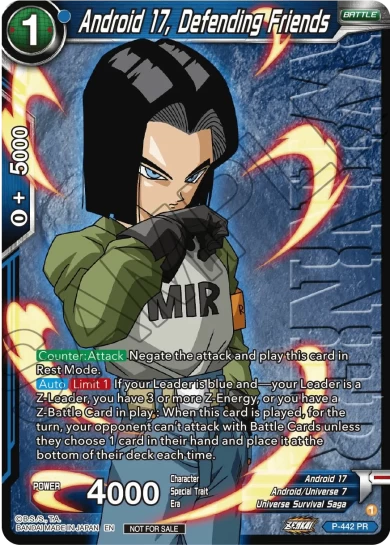 ANDROID 17, DEFENDING FRIENDS