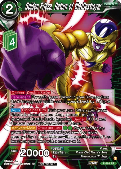 GOLDEN FRIEZA, RETURN OF THE DESTROYER