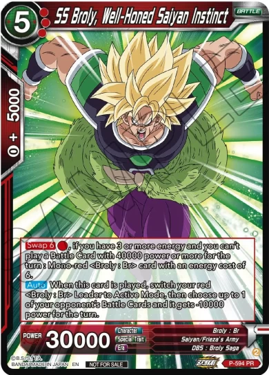 SS BROLY, WELL-HONED SAIYAN INSTINCT