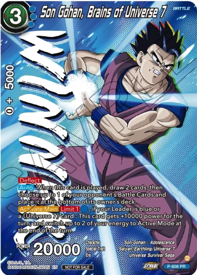 SON GOHAN, BRAINS OF UNIVERSE 7