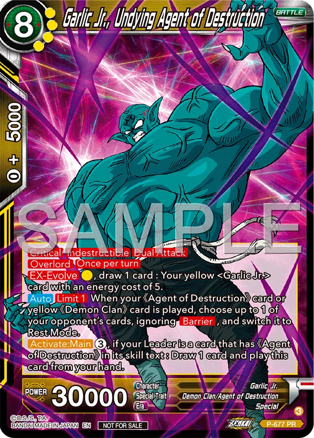 GARLIC JR., UNDYING AGENT OF DESTRUCTION