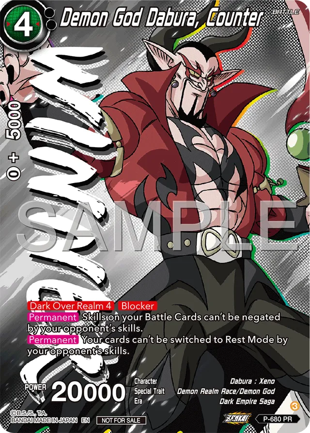 DEMON GOD DABURA, COUNTER