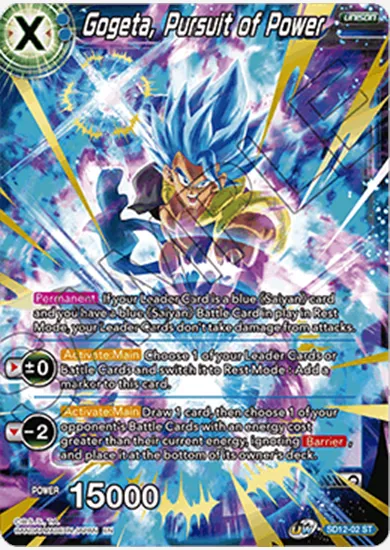 GOGETA, PURSUIT OF POWER