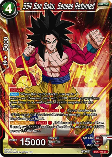 SS4 SON GOKU, SENSES RETURNED