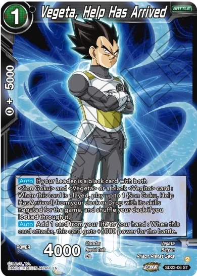 VEGETA, HELP HAS ARRIVED