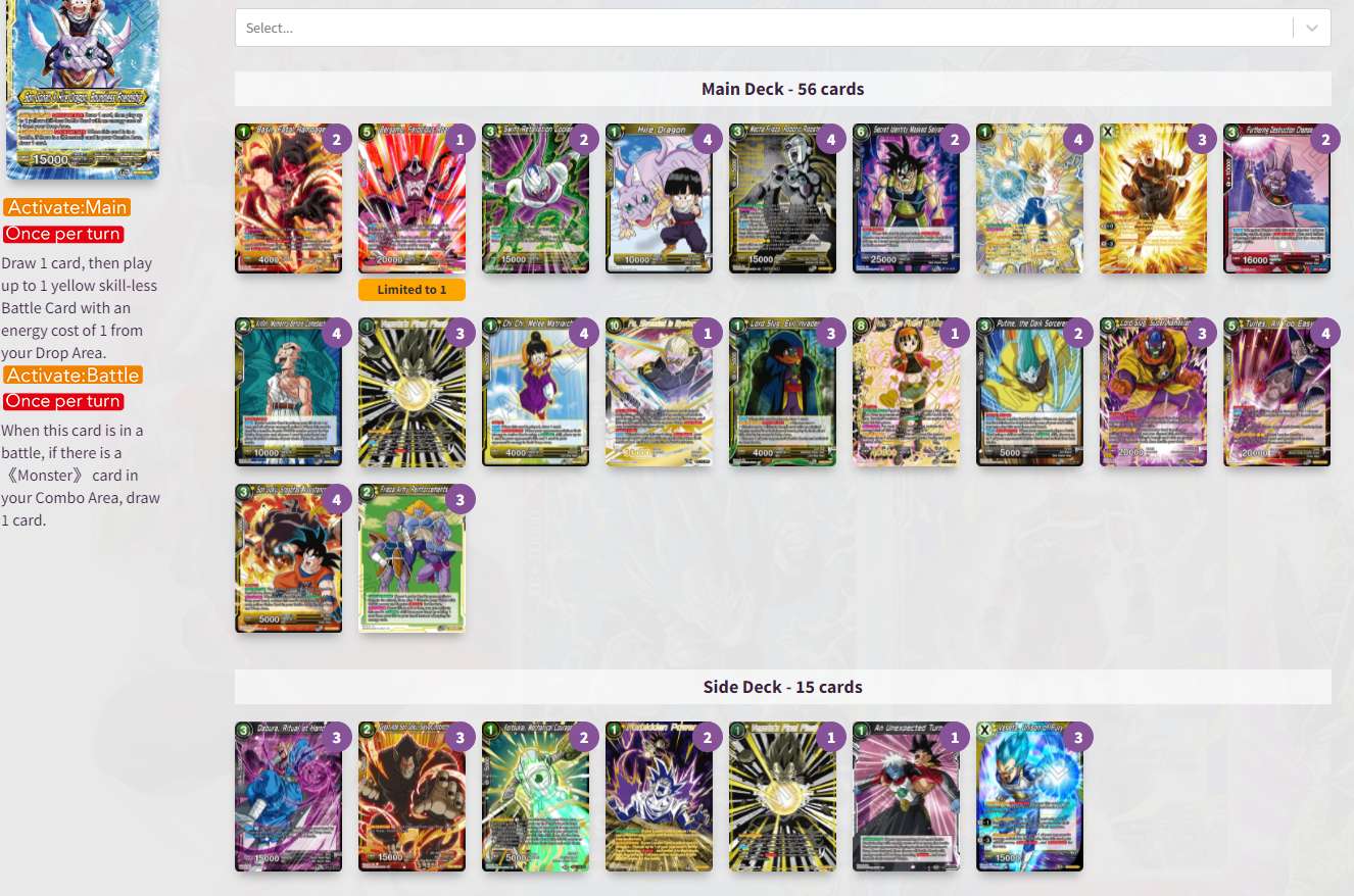 Decklist de Lorenzo Zanuttigh