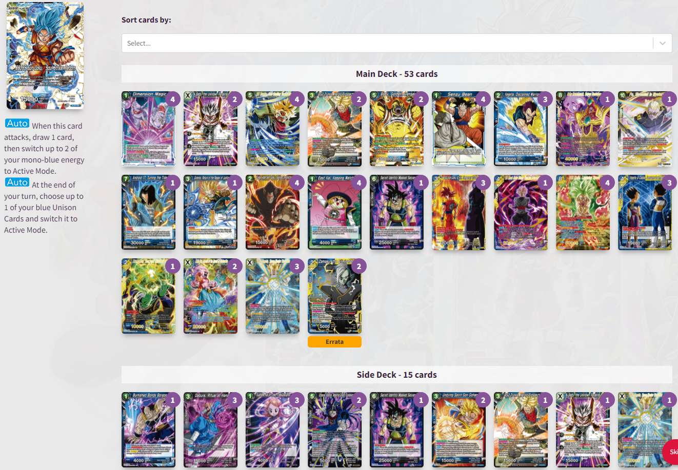 Decklist de Alessandro Graziosi