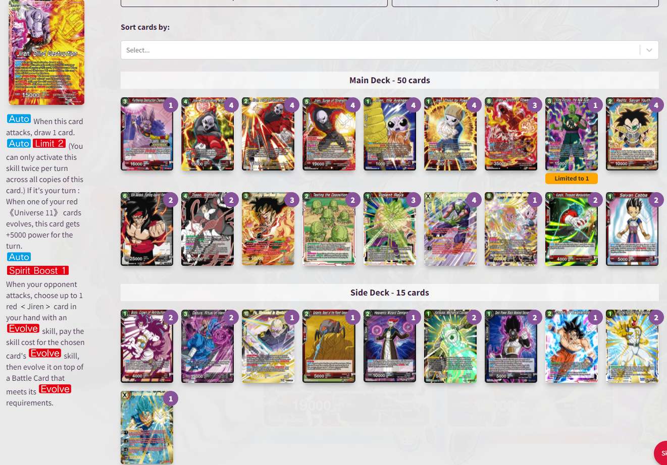 Decklist de Biavati Mattia