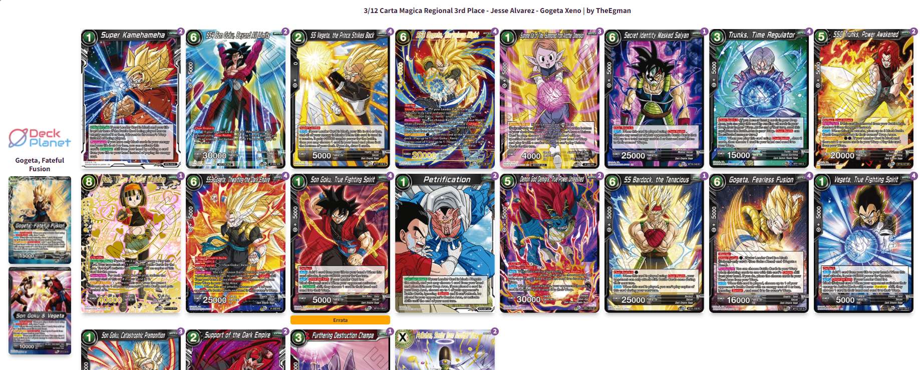 Decklist de Jesse Alvarez