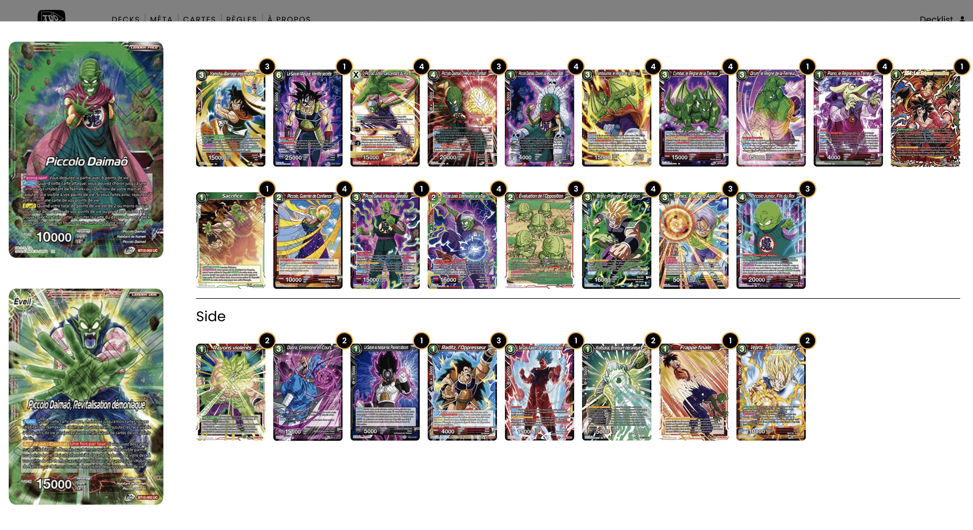 Decklist de Ludovic Saive