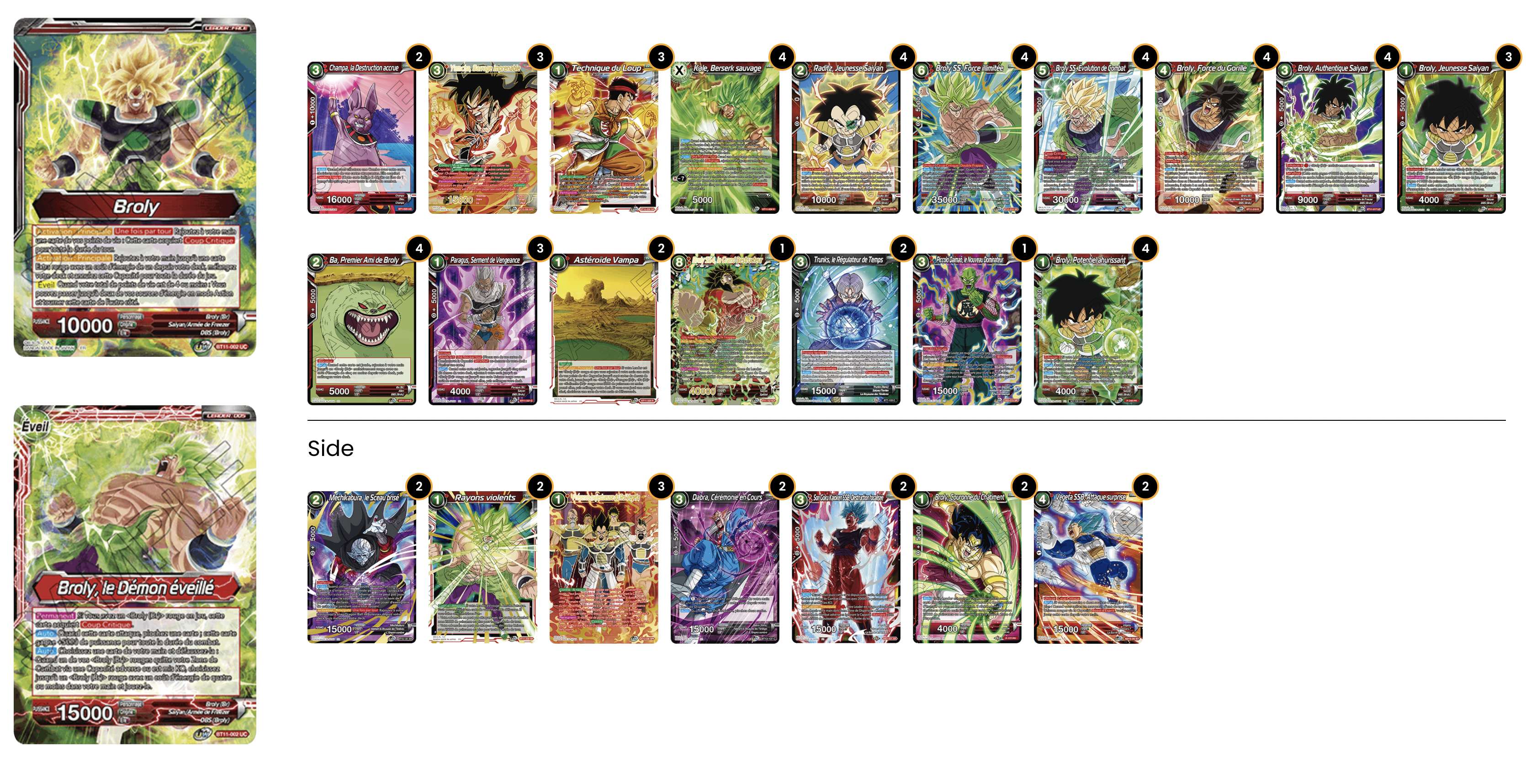 Decklist de Vincent Gonzales