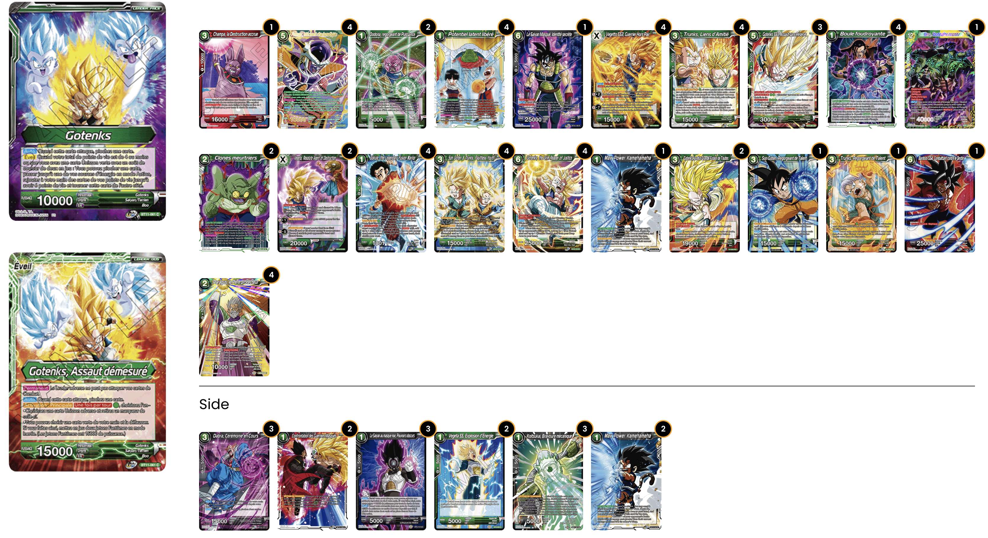 Decklist de Emilien Bourdon