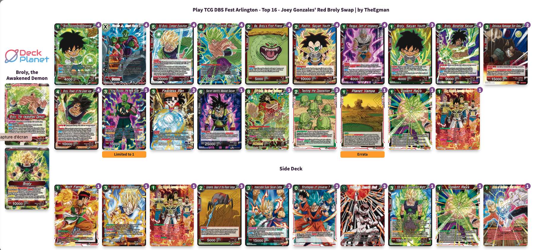 Decklist image · Joey Gonzales