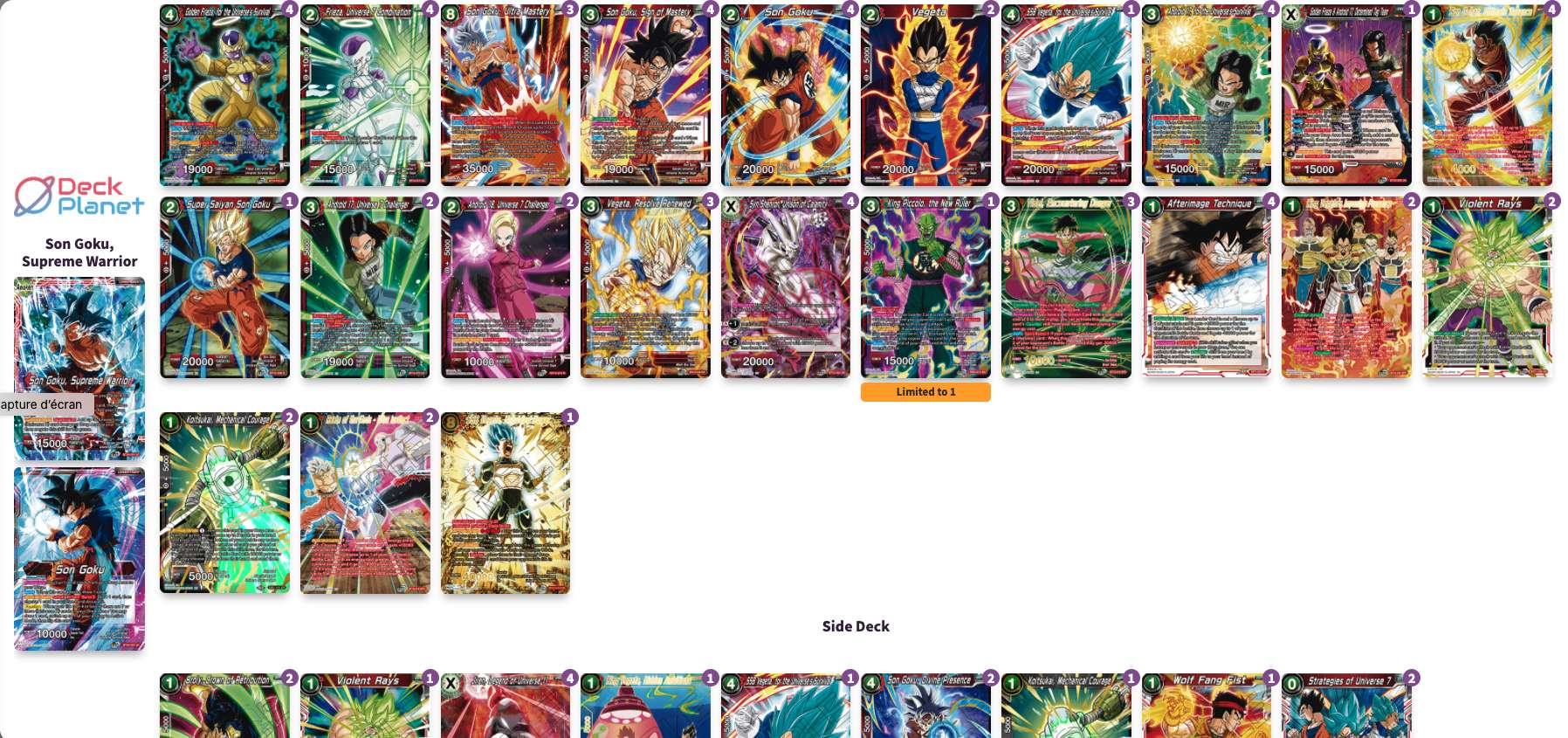 Decklist de Janak Tull