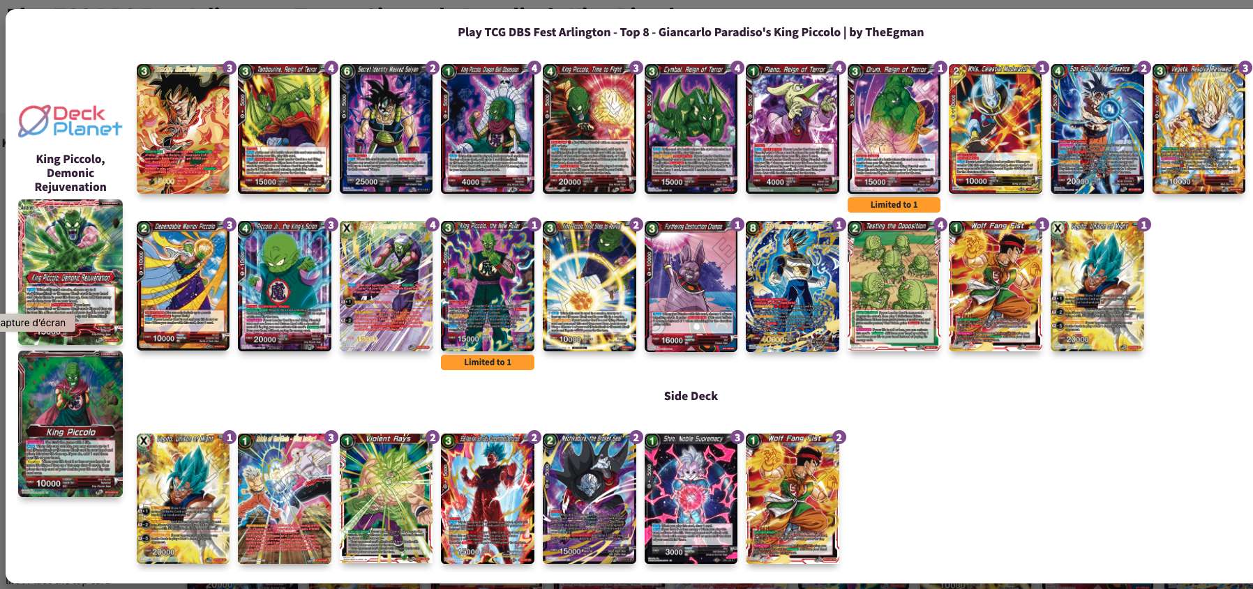 Decklist image · Giancarlo Paradiso