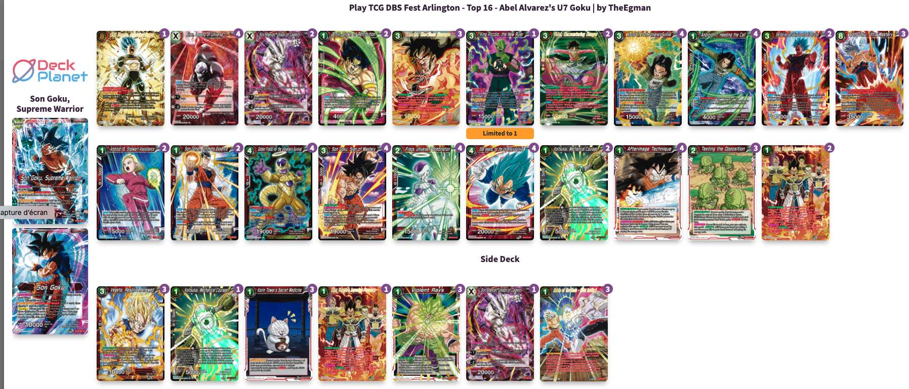 Decklist de Abel Alvarez